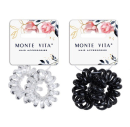 Резинки для волос Monte Vita набор   2шт. пружинка 5см, ассорти 457059
