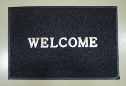 Коврик придверный резиновый пористый Лапша 60х 90см Welcome, черный ComeForte