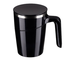 Термокружка 0,47л из полипропилена и нержавеющей стали, непроливайка, Magnifik, черный Leonord 106039