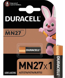 Батарейка Duracell алкалиновая MN27 А27 ( 1шт. на блистере) A0000027