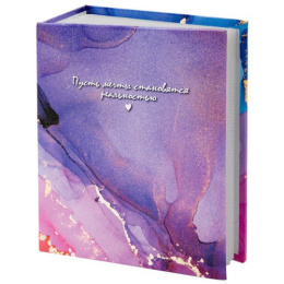 Альбом для фотографий 100 фото 10х15см Brauberg Dreamy Marble, пп карман 391437