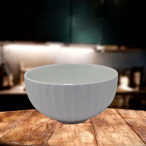 Салатник керамический 150мм Вертикаль, белый Радужный Дом РД22628