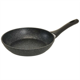 Сковорода алюминиевая литая с антиприг. мраморным покрытием Black Marble d-22см без крышки с бакелит. ручкой Alpenkok AK-0116A/22N