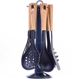 Набор кухонных принадлежностей нейлоновых 7 предм. на пластиковой подставке, пластиковые ручки Mayer & Boch 29522