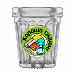 Набор стопок стеклянных Граненка 6шт. 50мл Тосты, в ассортименте, в п/у Декостек 617-Д