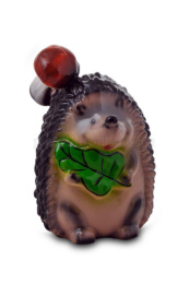 Фигурка садовая гипсовая Еж с грибом 19х27см ГусьДекорЛюкс 4С21