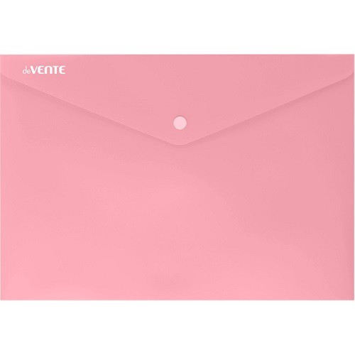 Папка с кнопкой А4 0.18 Devente Pastel, розовая 3079325