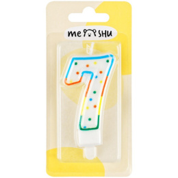 Свеча-цифра 7 Meshu MS_32389