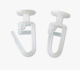 Крючки для штор пластиковые Гвоздики малые набор 100шт. Мирхозторг 1104