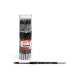 Кисть № 6 белка круглая, Hatber KSk_06010