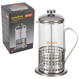Френч-пресс 1л нержавеющая сталь+стекло Cellula Mallony 950064