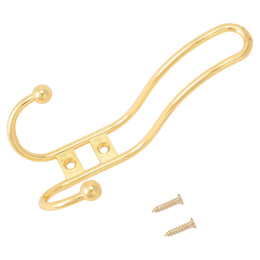 Крючок-вешалка Стандарт 208 A GP золото, 3-х рожковый, европакет Стандарт 230 