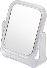 Зеркало настольное в пластиковом корпусе двустороннее прямоугольное 13,4х10,4х2см Рыжий кот М-1/310845