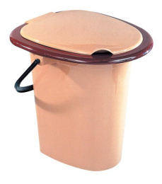 Ведро-туалет пластиковое 16л цвета в ассортименте Полимербыт С205