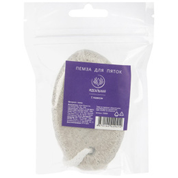 Пемза на веревке овальная 9,5х5,8х2см Идеальная 109500