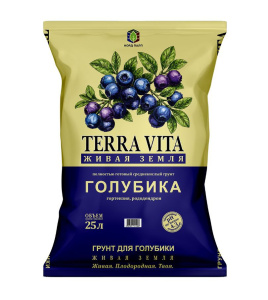 Грунт для голубики 25л Живая Земля Terra Vita