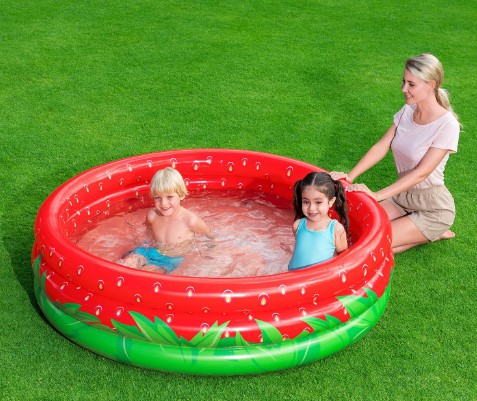 Бассейн надувной круглый  508л 160х38см, Sweet Strawberry BestWay 51145/006176