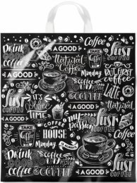 Пакет подарочный ПВД петлевой 38х42см 40мкм Мокка ПР3842МОК