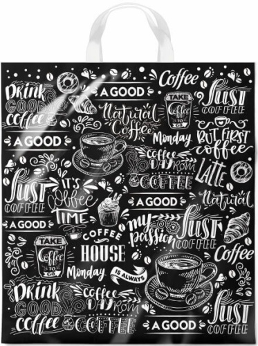 Пакет подарочный ПВД петлевой 38х42см 40мкм Мокка ПР3842МОК