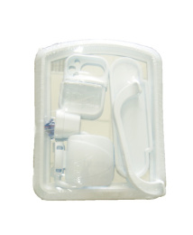 Набор для ванной комнаты с зеркалом Милена 7 предметов белый Comfort life
 101-104-07-01