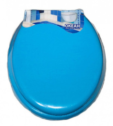 Сиденье для унитаза мягкое Океан, голубой Океан 103-312-02