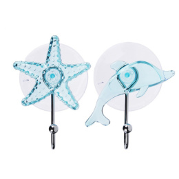 Крючок стальной хромированный + пластик на присоске, 2 дизайна в ассортименте Vetta 440-347