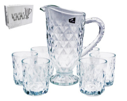 Набор стеклянный  7 предметов (кувшин + 6 стаканов), в п/у Lavenir 84842