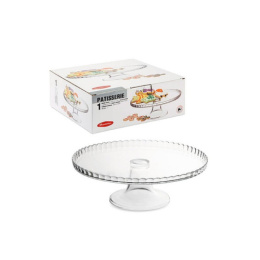 Блюдо стеклянное на ножке Patisserie (Патиссэри) 280мм бортиком вверх, в п/у Pasabahce Бор 98259/вверх