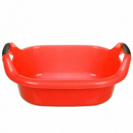 Таз пластиковый овальный 20л с ручками, цвета в ассортименте Полимербыт С081