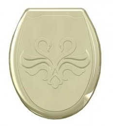 Сиденье для унитаза пластиковое Лебедь, кремовый Океан 104-405-00-06