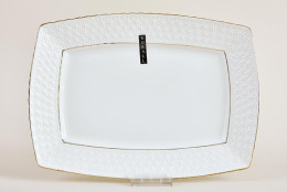 Блюдо керамическое прямоугольное 330мм Снежная королева Коралл CS222733-A