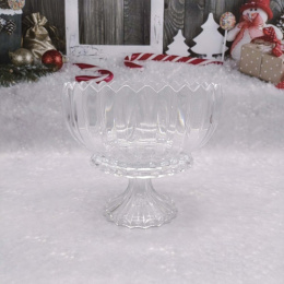 Конфетница хрустальная 220х205мм Лилия Радужный Дом РД19932