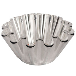 Форма для выпечки жестяная для ром-бабы круглая d-12см h-5см Никис ФРб-2