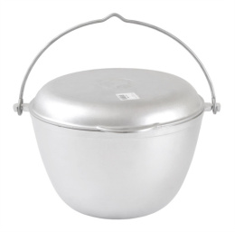 Казан походный алюминиевый литой  5,0л с крышкой-сковородой Kukmara кп50