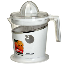 Соковыжималка электрическая  40Вт, для цитрусовых, белый Delta lux DE-2401