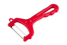 Овощечистка из нержавеющей стали горизонтальная, пластиковая ручка, Экономка Mallony 004385