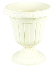 Вазон для цветов пластиковый Валенсия на высокой ножке 3,5л песочный Ар-Пласт 07062