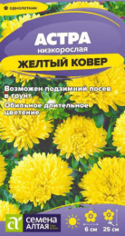 Астра Желтый ковер низкорослая 0,1г цветной пакет Семена Алтая
