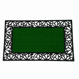 Коврик придверный резиновый 45х 75см, вставка травка Радужный Дом РД67055