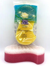 Губка для тела банная массажная Наслаждение 18х8,5х5см Pride ГБ017