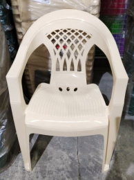 Кресло пластиковое Элегант слоновая кость Ар-Пласт 11012