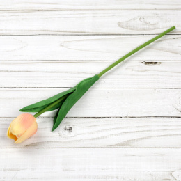 Цветы декоративные  30см Тюльпан желто-розовый, латэкс 1205/703788