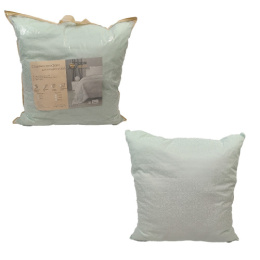 Подушка 70х70см Лебяжий пух (п/э 70, кант) в чемодане ДомВелл 