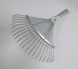 Грабли веерные проволочные 20 зубьев оцинкованные без черенка
