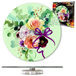 Блюдо стеклянное круглое вращающееся 285мм, в п/у Larange 105-508