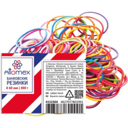 Резинки для денег  500г 60мм Attomex, цветные 4152304