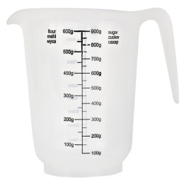 Кувшин мерный пластиковый 1л натуральный Plast Team PT305310999