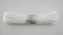 Шнур бытовой  20м d-4мм, с сердечником, белый полипропиленовый Беларусь