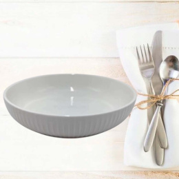 Салатник керамический 210мм Вертикаль, белый Радужный Дом РД22635