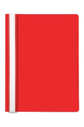 Скоросшиватель пластиковый красный Бюрократ -PSL20RED,-PS20RED